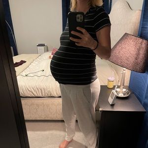Black Maternity Tshirt